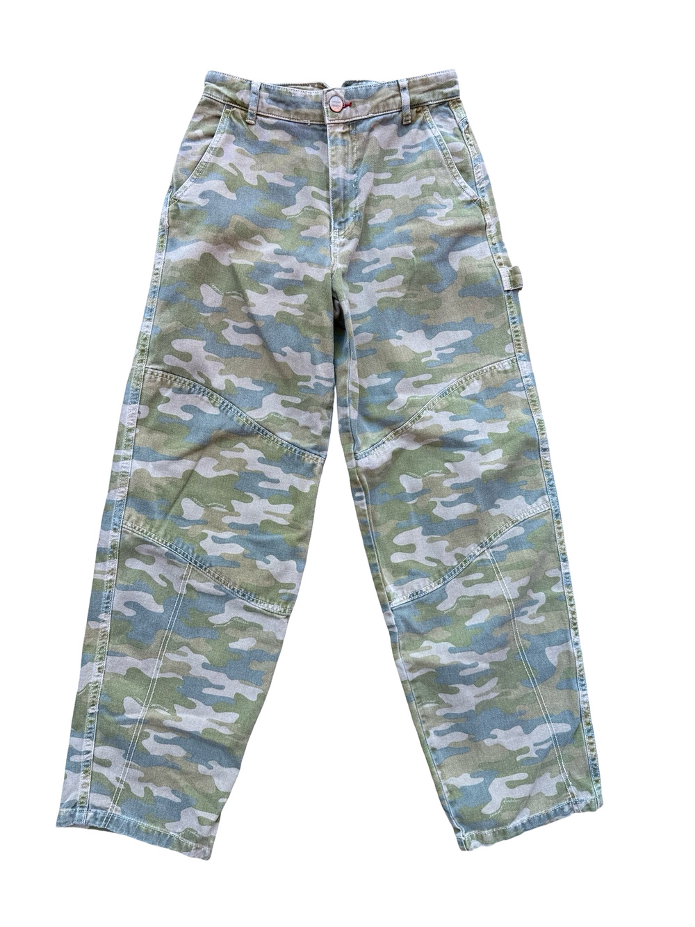 Damson Madder Drew Camo Cargo Carpenter Jeans Size 2